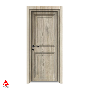 درب پلی وود طرح چوب دو قاب کد 438