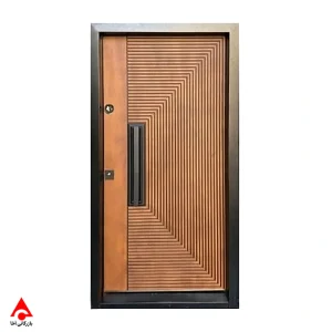 درب ضد سرقت مدرن طرح cnc روکش راش