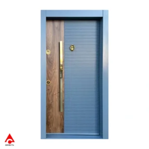 درب ضد سرقت cnc مدرن چوب با رنگ پوششی