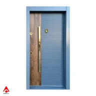 درب ضد سرقت cnc مدرن چوب با رنگ پوششی
